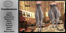 ** DC ** N108 - COMBINAISON Gris_ "UNPACKER"
