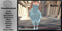 ** DC ** N108 - COMBINAISON Bleu_ "UNPACKER"