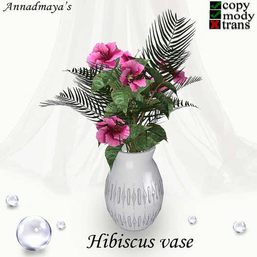 Hibiscus vase v. 2