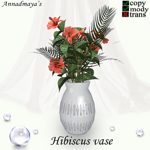 Hibiscus vase v. 3