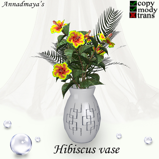 Hibiscus vase v. 4