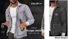 <Kalback> Chicago Jacket Black Striped