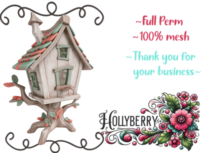 HB: Spring Woodland Birdhouse FuLL PERM