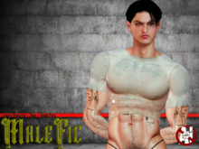 !!MaleFic Rubber Shirt  PALE
