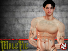 !!MaleFic Rubber Shirt  BEIGE