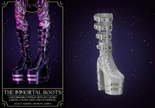 NOIR - The Immortal boots - white