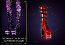 NOIR - The Immortal boots - red