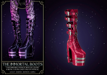NOIR - The Immortal boots - fuchsia