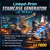 Linked-Prim Staircase Generator LSL Script – Interactive Stair Builder with Multiple Styles & Texture Control