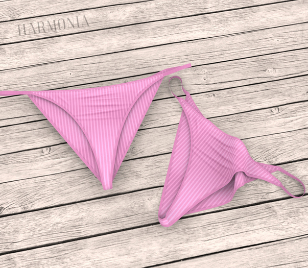 Pink Rib Seamline Panty Kupra