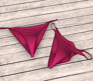 Red Rib Seamline Panty Kupra