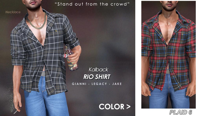 <Kalback> Rio Shirt Plaid 6