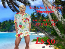Aloha Shirt & Shorts-Pineapples