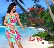Aloha Dress-Orchids