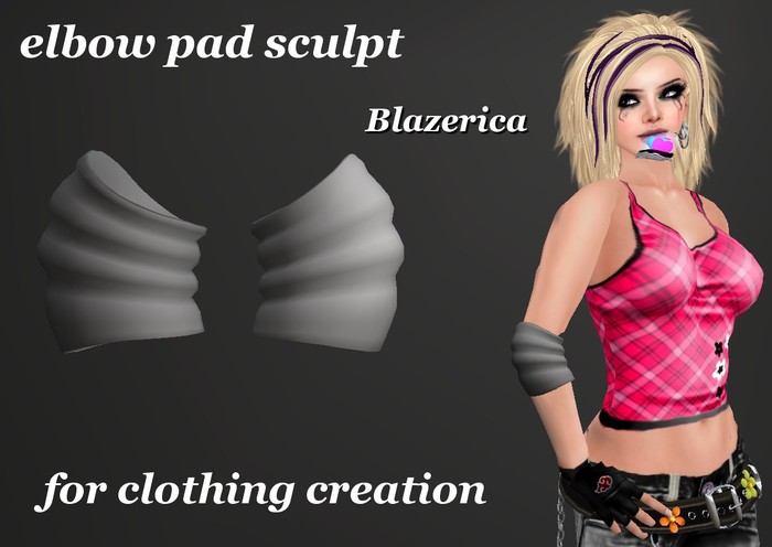 *Blazerica* elbow pad sculpt