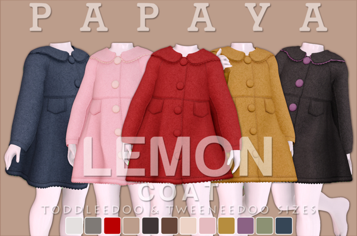 :Papaya: LEMON Coat - FATPACK