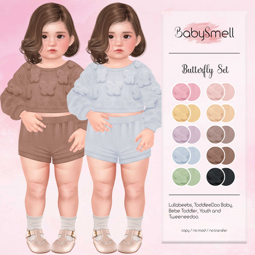 Baby Smell - Butterfly Set (Cream)