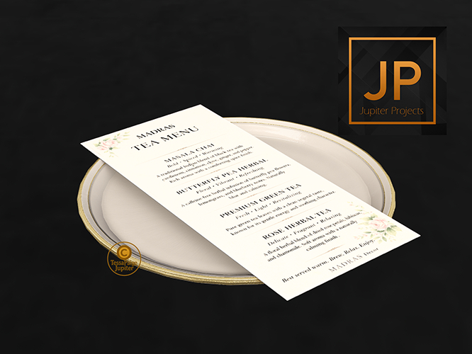 10 Tea Menu Card