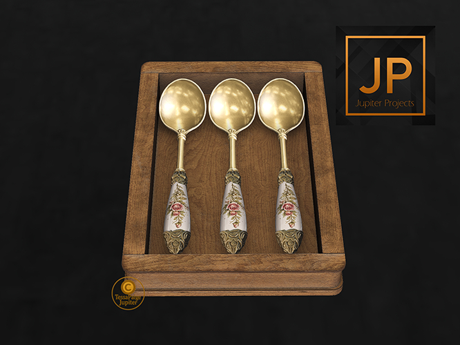 08 Goldleaf Spoon Set