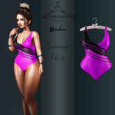Add me - Reborn - Flore Swimsuit Pink - Black