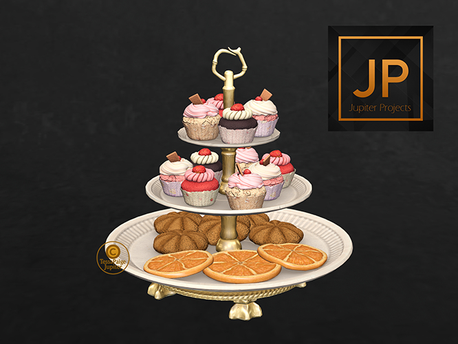01 Crown Tier Dessert Stand RARE