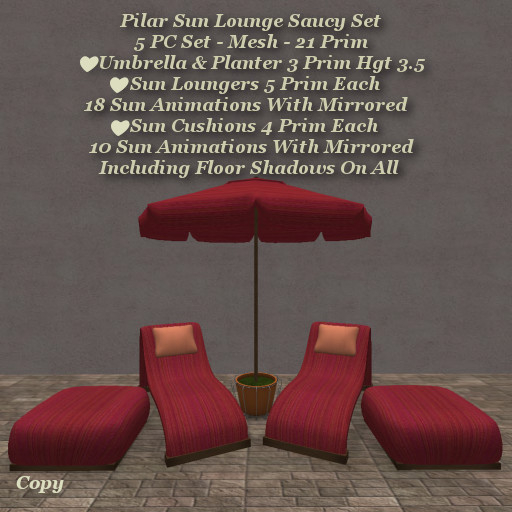 Pilar Sun Lounge Saucy Set1