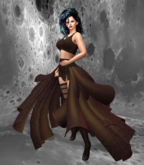 ROSES ~.~ Skirt & Top Outfit Assorted [Agate Brown]