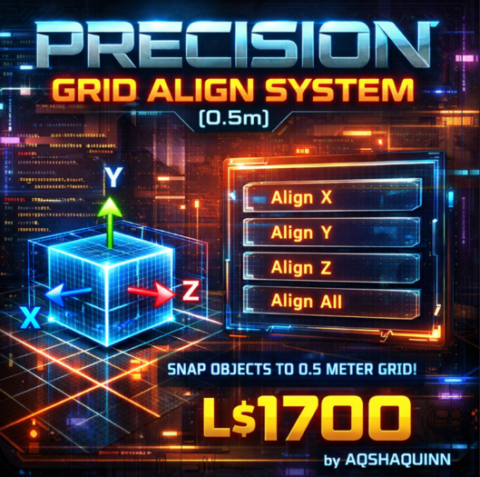 Second Life Marketplace - Precision Grid Align System (0.5m) – Smart ...