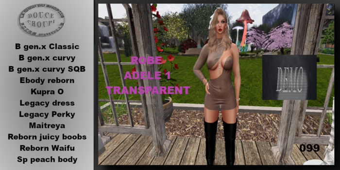 ** DC ** Robe Adele transparent V.1 _ DEMO"UNPACKER "