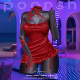 - POONSH - Asya Dress (red)