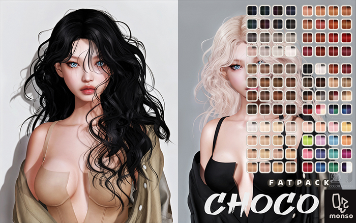 [monso] Choco Hair /Fatpack