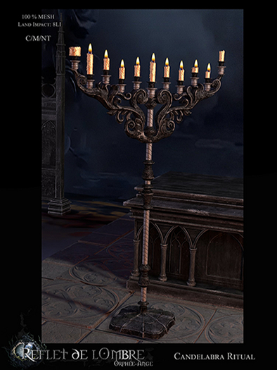 Reflet De L'Ombre *  Candelabra Ritual BOX