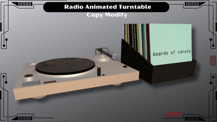 Radio Animated Turntable Copy Modify
