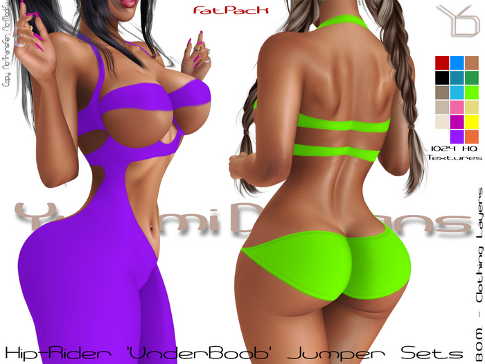 *Yummi Designs* - Hip-Rider Jumpers Set 'Underbewb' - Fatpack