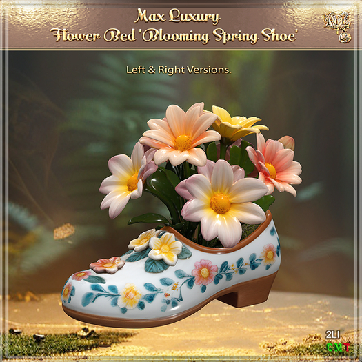 Max Luxury - Flower Bed 'Blooming Spring Shoe'