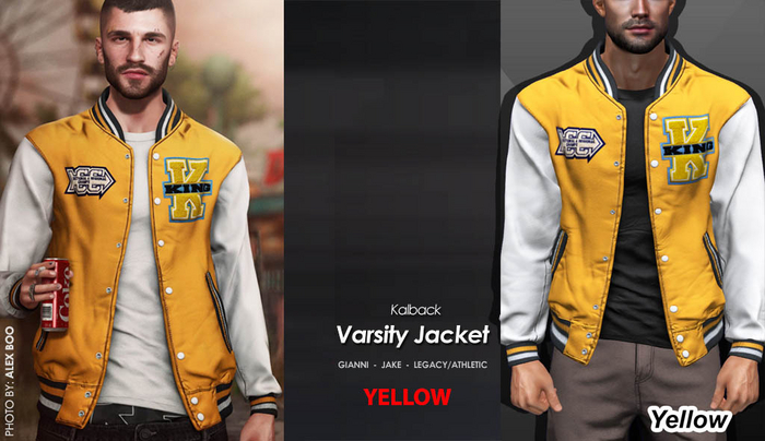 <Kalback> Varsity Jacket Yellow