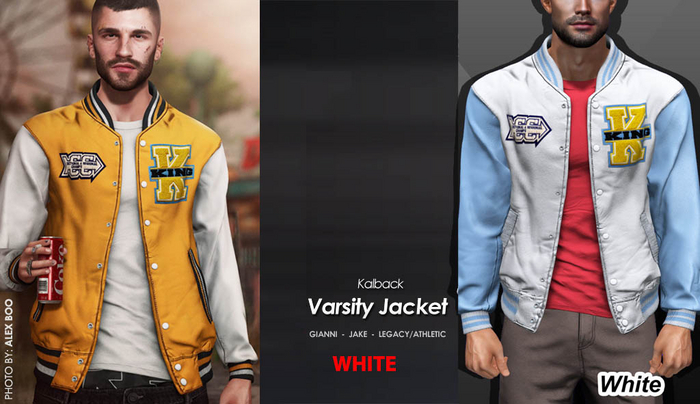 <Kalback> Varsity Jacket White