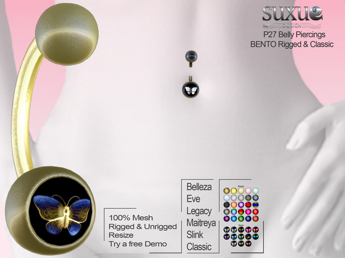 Belly Piercing Bento Classic DEMO