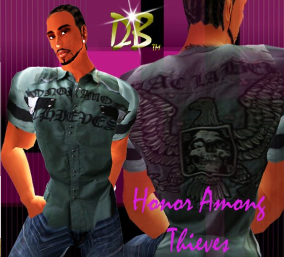 *Da Bizness* Honor Among Thieves Button Down