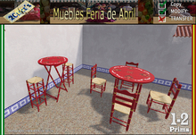 ANDALUSIAN FURNITURE  FLORAL ROJO