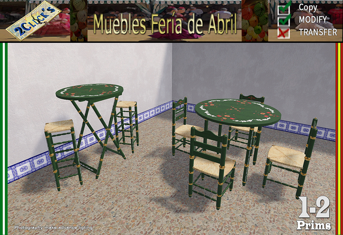 ANDALUSIAN FURNITURE  FLORAL VERDE