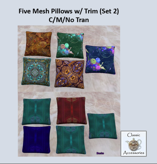 Five Mesh Pillows Japanese Print Box 2 (Box)