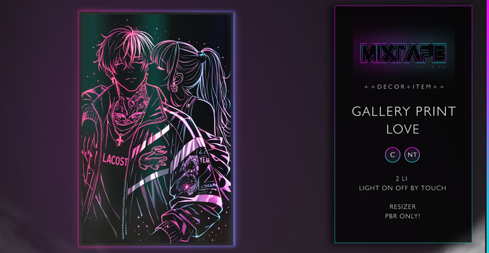 MIXTAPE Decor - gallery print - love 