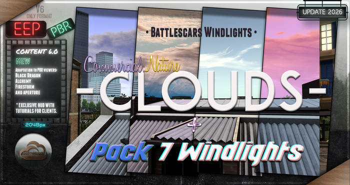 - BATTLESCARS WINDLIGHTS - CLOUDS - COMMERCIAL NATURE 6.0 ( EEP / PBR )