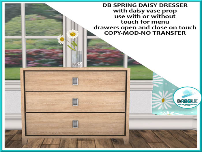 DB SPRING DAISY DRESSER  add me