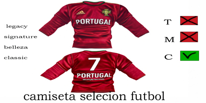 CAMISETA SELECION PORTUGAL