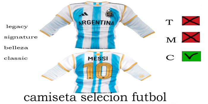 CAMISETA  SELECION ARGRNTINA MESSI