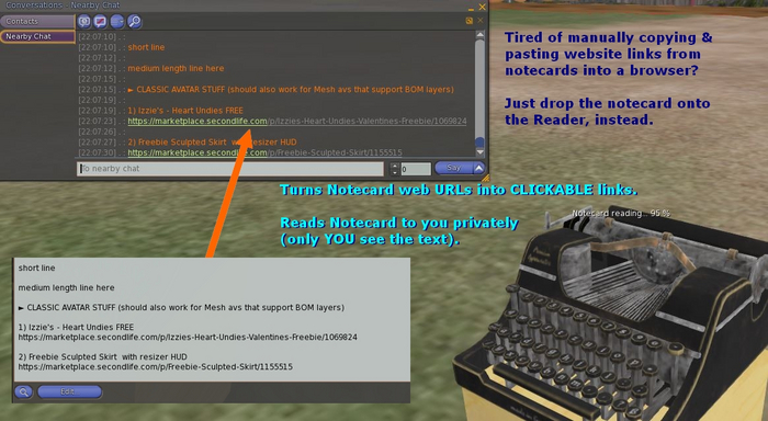 Private Notecard Reader