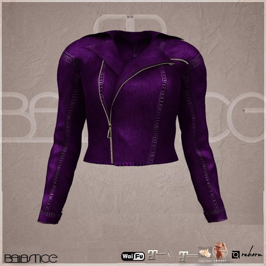 Baiastice_Missy Denim Jacket-Purple