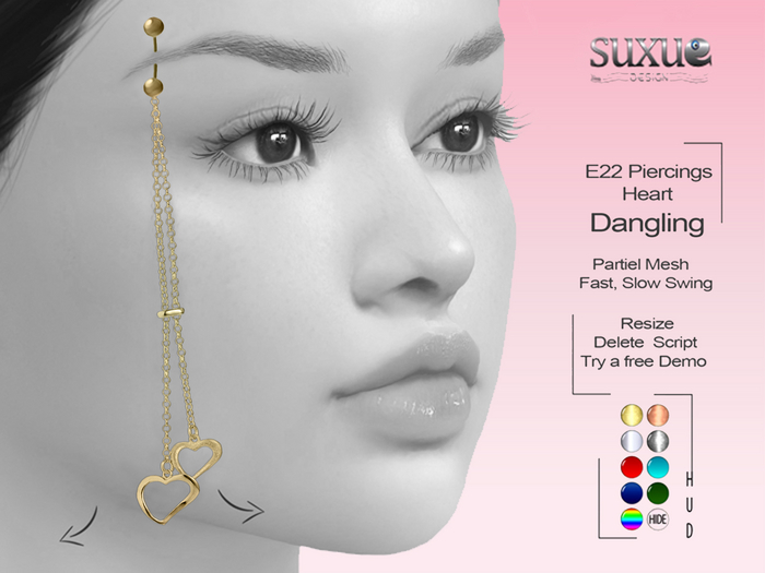 Dangle Eyebrow Piercing DEMO